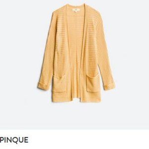 Pinque Analeigh Two Pocket Textured Cardigan